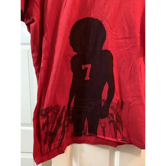 Colin Kapernick Served Fresh Red Short Sleeve T-Shirt Size L Large - Picture 2 of 6